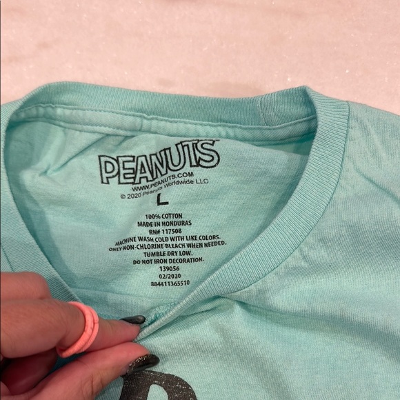 Peanuts Snoopy 'I'll Do It Tomorrow' T-Shirt - Light Blue / Teal - Picture 3 of 9